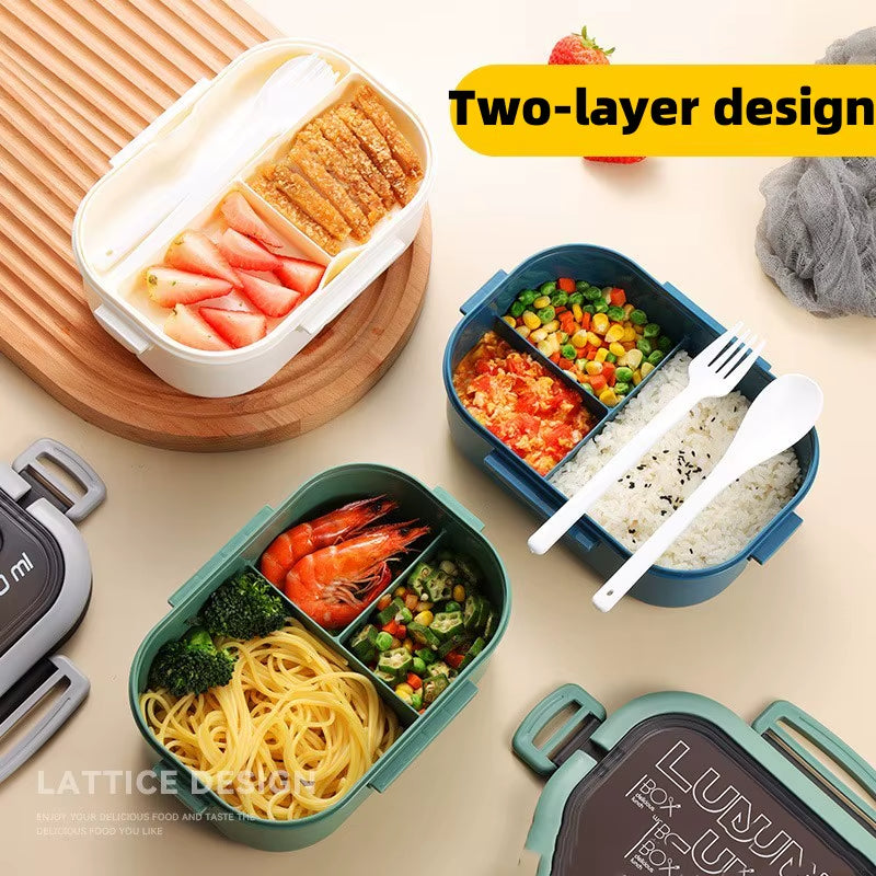Cute Lunch Box for Kids Compartments Microwae Bento Lunchbox Children Kid School Outdoor Camping Picnic Food Container Portable